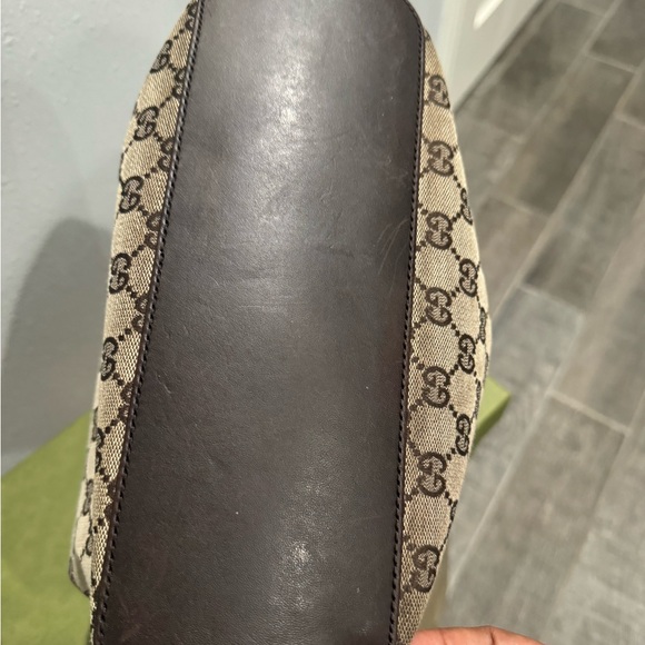Authentic Gucci - GG Monogram Hobo Brown - Vintage Shoulder - Picture 9 of 13